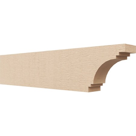 Ekena Millwork 4in. W x 8in. H x 36in. L Pescadero Woodgrain TimberThane Rafter Tail, Primed Tan RFTUR04X08X36PECRCPR